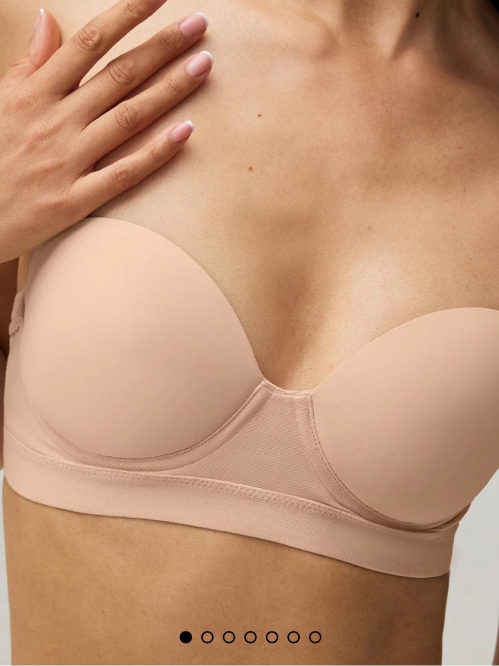 NWT Pepper Strapless Nude T-Shirt Bra - Smooth Support 40B buff
